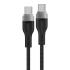 ACEFAST C11-03 1.2m USB-C to USB-C 60W Fast Charging Cable Magnetic Braided Data Cord - Black